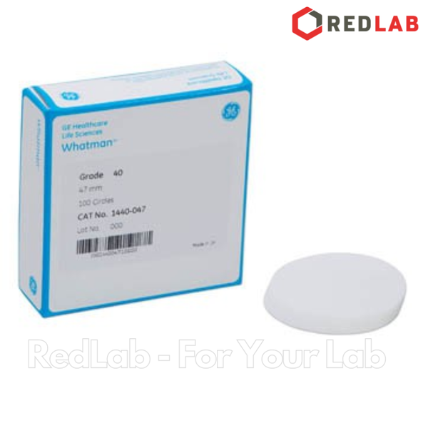 Giấy lọc định lượng 40 WHATMAN trung bình 8um, Ø 47 55 70 90 110 125 150 185 mm (hộp 100 tờ) có VAT