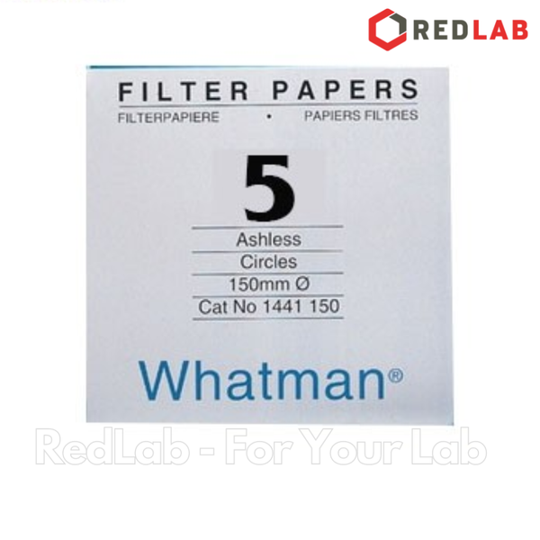 Giấy lọc định tính số 5 WHATMAN chậm 2.5um, Ø 42.5 47 55 70 90 110 125 150 185 mm (hộp 100 tờ) có VAT