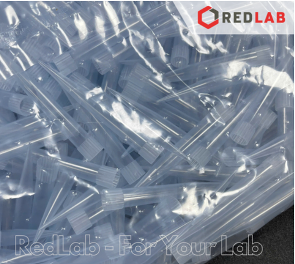 [Gói 1000 cái] Microtips (đầu típ - côn) xanh 1000ul = 1ml Aptaca - 1001/G không khía, dài 73mm, có VAT