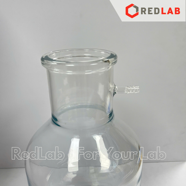 Bình chịu nhiệt có vòi hút chân không SIMAX 3000 5000 20.000 ml, Filtering Flask 3L 5L 20L with glass side hose, có VAT