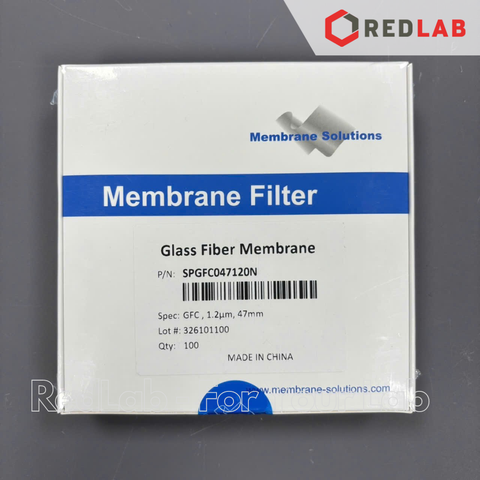 Màng lọc sợi thủy tinh 47mm MEMBRANE SOLUTIONS lỗ lọc GFC 1.2um / GFA 1.6um, glass fiber membrane (hộp 100 tờ) có VAT