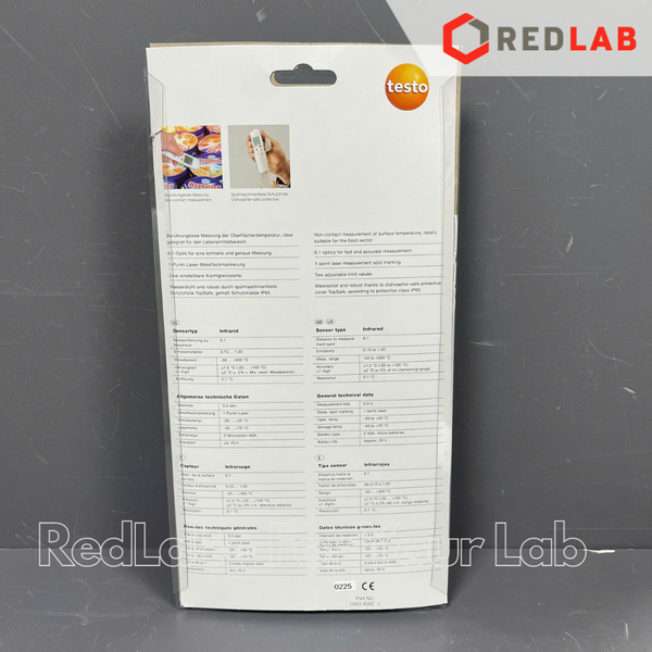 Máy đo nhiệt độ HACCP TESTO 826 T2 (0563 8282) nhiệt kế hồng ngoại -50 đến +300 °C, chính hãng, có VAT