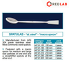 Thìa múc hoá chất to Macro spoon ISOLAB 18 21 cm, thép AISI 304, thìa cân, muỗng xúc mẫu thí nghiệm, có VAT
