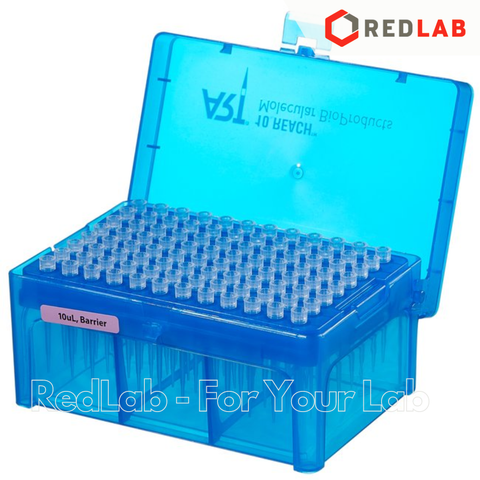 [Hộp 96 cái] Đầu tip có Lọc THERMO ART giảm bám dính, siêu dài 10 20 50 100 200 1000 ul, racked sterile, nhựa PP, có VAT
