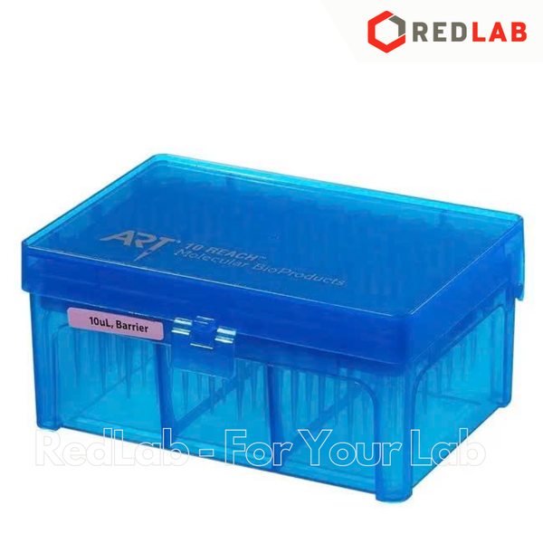 [Hộp 96 cái] Đầu tip có Lọc THERMO ART giảm bám dính, siêu dài 10 20 50 100 200 1000 ul, racked sterile, nhựa PP, có VAT