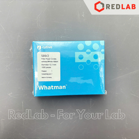 Giấy lọc S/S định lượng 589/2 WHATMAN trung bình 4-12um, Ø 12.7 40.5 50 55 70 90 110 125 150 185 mm (hộp 100 / 1000 tờ) có VAT