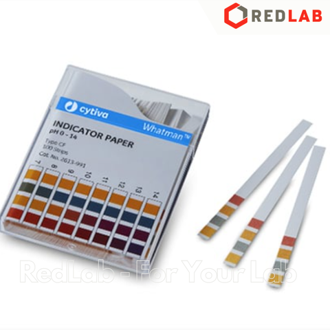 Giấy đo pH 0 - 14 WHATMAN 2613-991 (hộp 100 que 6x80mm) Universal pH-indicator strips, que test nhanh độ pH, có VAT