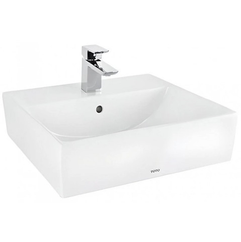  Chậu Lavabo TOTO LT710GJ#W Đặt Bàn (Có Lỗ Gắn Bình Xà Phòng) 