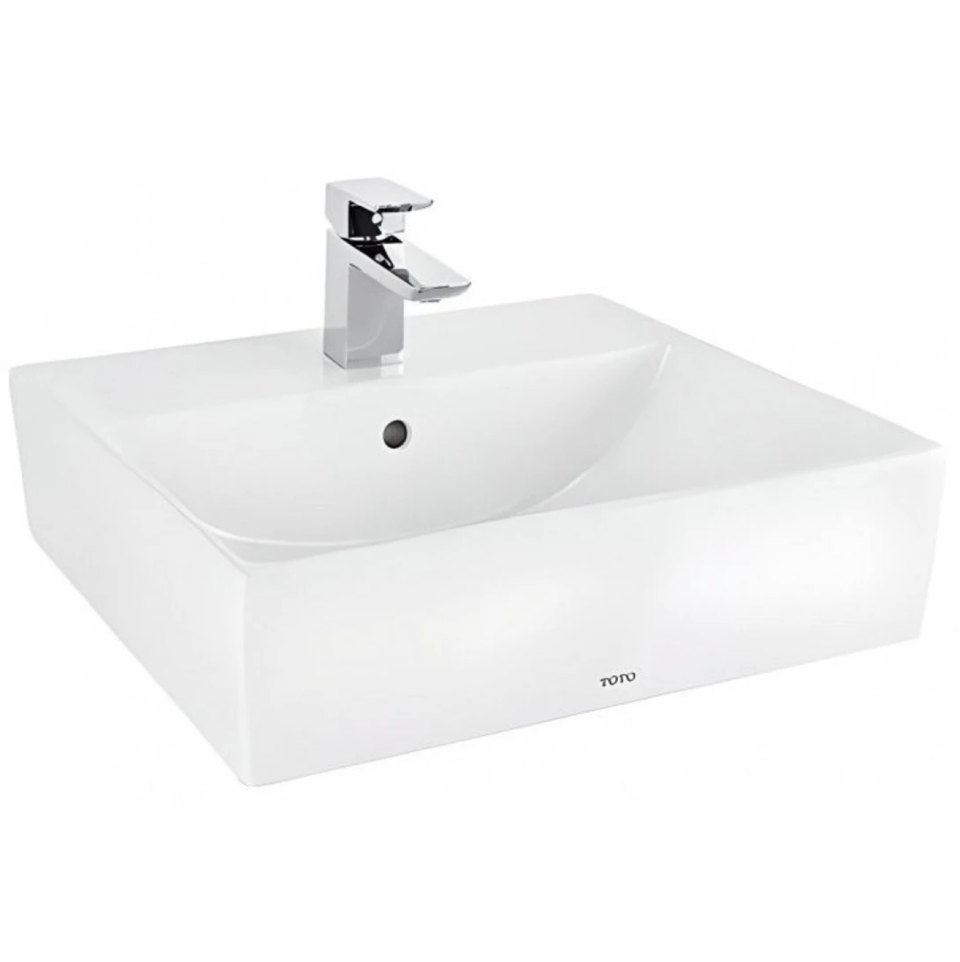  Chậu Lavabo TOTO LT710GJ#W Đặt Bàn (Có Lỗ Gắn Bình Xà Phòng) 