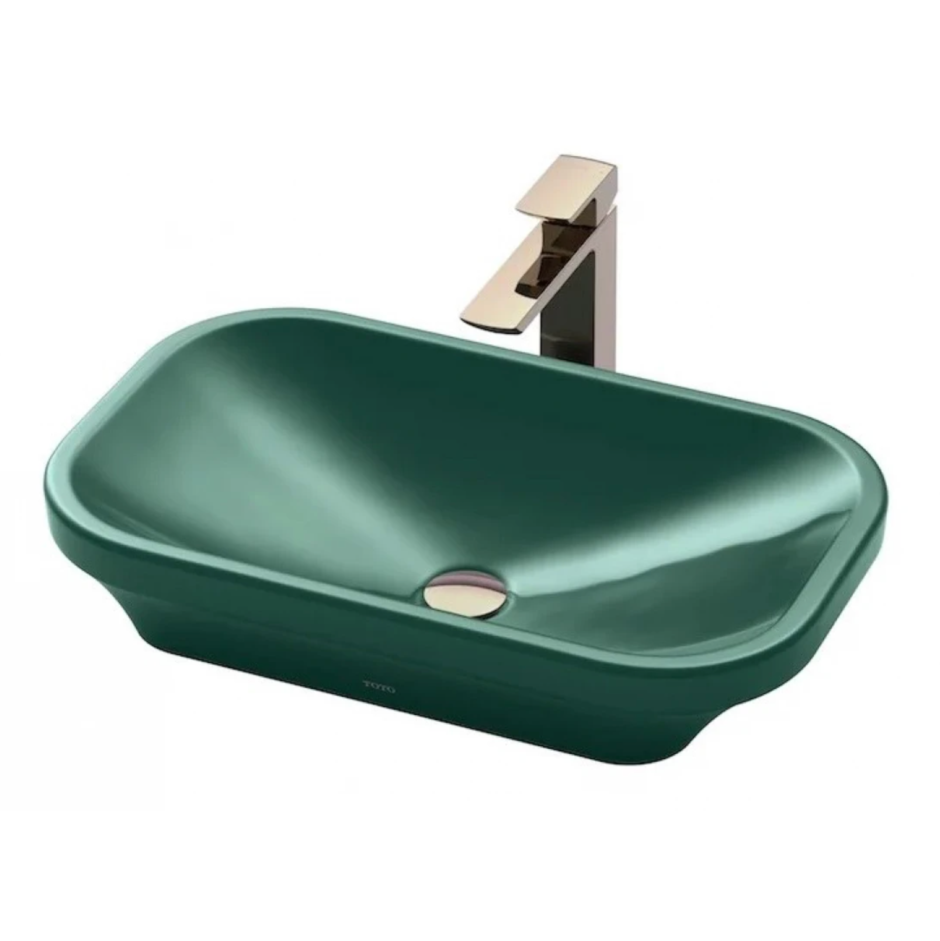  Chậu Rửa Lavabo TOTO LW630JDW/F#FRG Đặt Bàn Rừng Xanh 