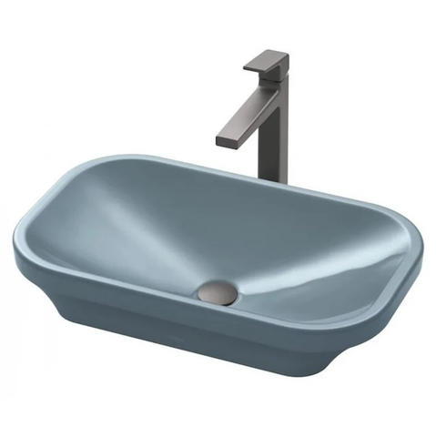  Chậu Rửa Lavabo TOTO LW630JDW/F#ASB Đặt Bàn Xanh Tro Mùa Đông 