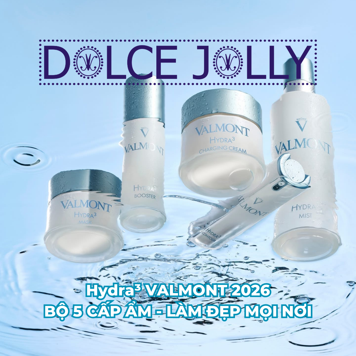  Hydra3 bộ 5 nghi thức cấp ẩm siêu hoàn hảo VALMONT 2026 