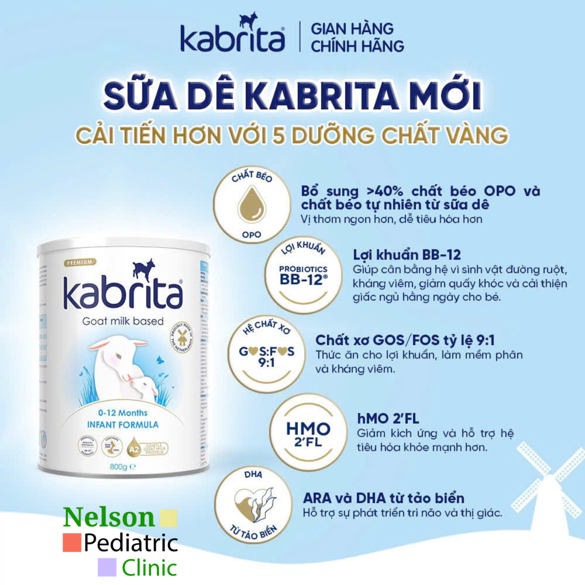  Kabrita 1 Goat Milk Infant Formula 0–12 Tháng – Sữa Dê Công Thức Cao Cấp Từ Hà Lan Cho Bé Tiêu Hóa Khỏe Và Phát Triển Toàn Diện 