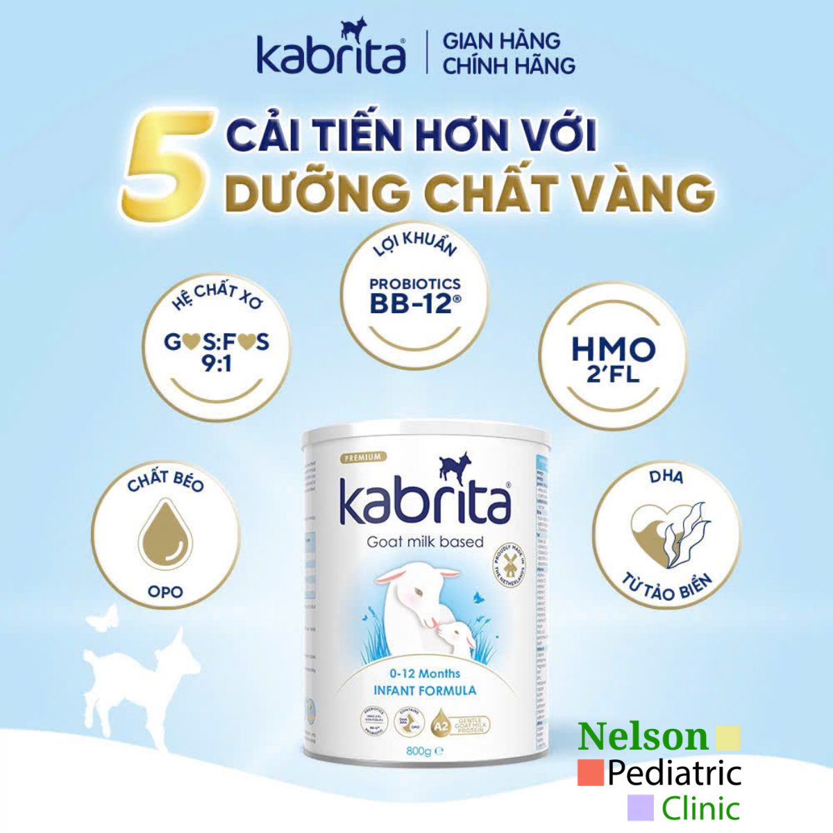  Kabrita 1 Goat Milk Infant Formula 0–12 Tháng – Sữa Dê Công Thức Cao Cấp Từ Hà Lan Cho Bé Tiêu Hóa Khỏe Và Phát Triển Toàn Diện 