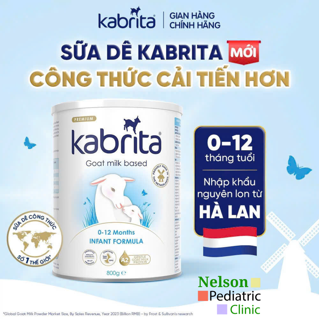 Kabrita 1 Goat Milk Infant Formula 0–12 Tháng – Sữa Dê Công Thức Cao Cấp Từ Hà Lan Cho Bé Tiêu Hóa Khỏe Và Phát Triển Toàn Diện