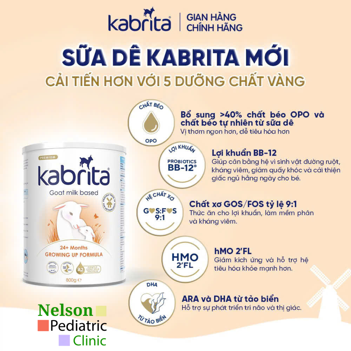 Kabrita 3 Growing Up Formula 24+ Tháng – Sữa Dê Công Thức Cao Cấp Từ Hà Lan Cho Bé Trên 2 Tuổi Phát Triển Toàn Diện 