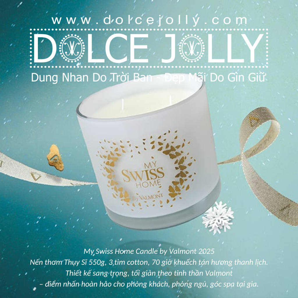 My Swiss Home nến thơm Thụy Sĩ hương thanh lịch Valmont 2025