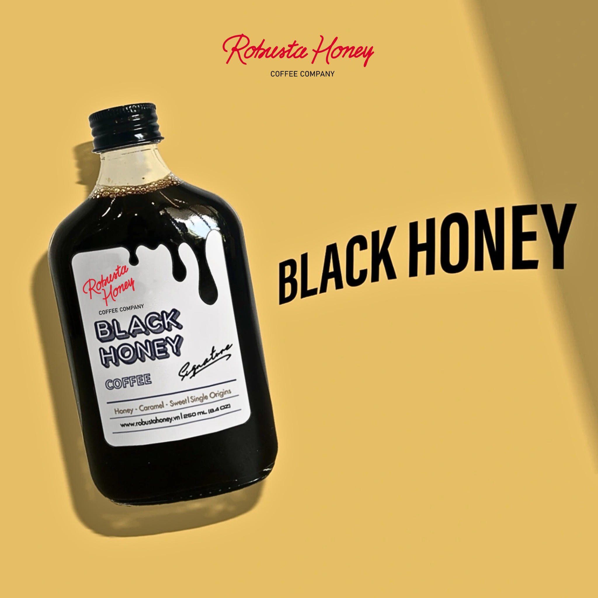  BLACK HONEY - CÀ PHÊ ĐEN ĐÓNG CHAI 