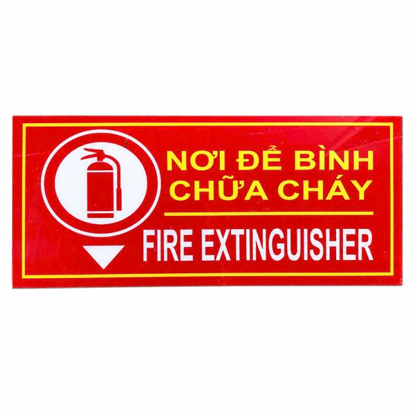  Bảng nơi để bình chữa cháy mica 