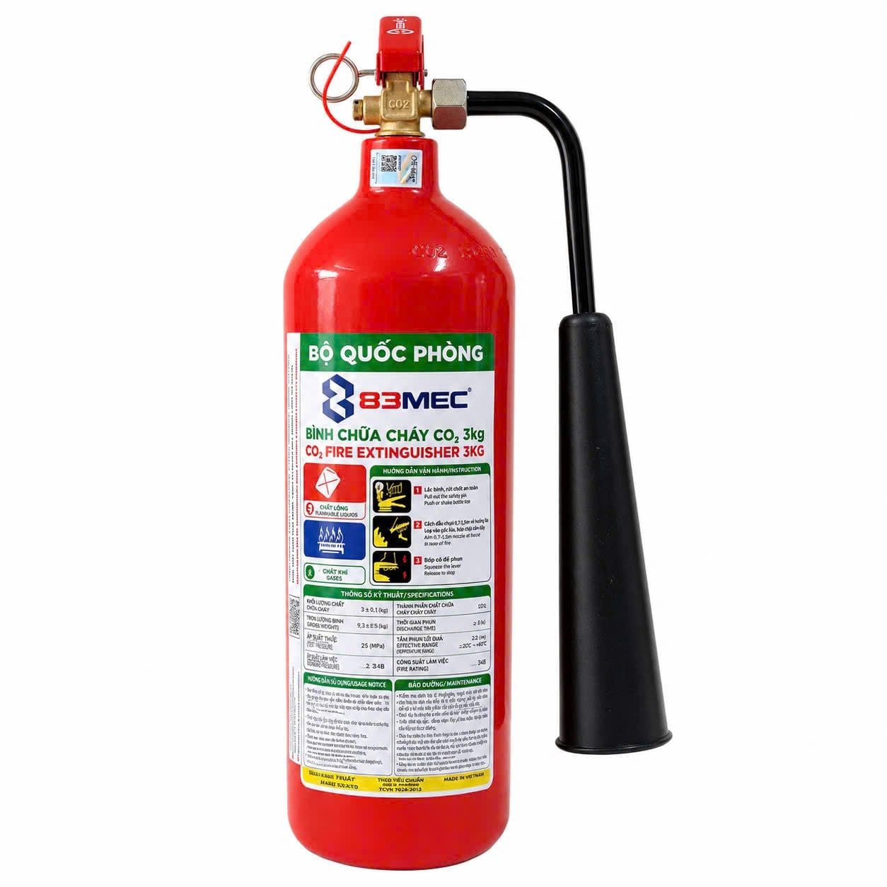  Bình khí CO2 3kg 83MEC-BQP 