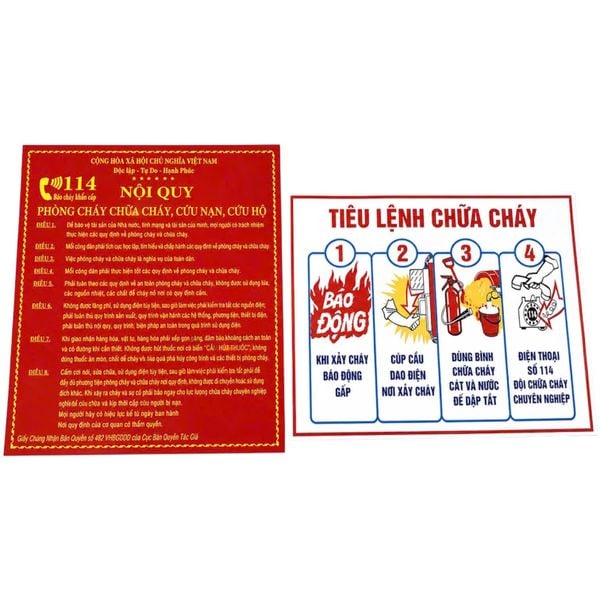  Nội Quy + Tiêu Lệnh (tôn) 