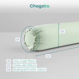  Vỏ gối ôm Silk Ice mát lạnh Chagota Bedding 35x100cm cao cấp thoáng khí kháng khuẩn 