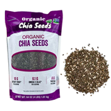 Hạt Chia Hữu Cơ Organic Chia Seeds 1.81kg (4lbs) – Giàu Omega-3 & Chất Xơ