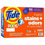 Thùng viên giặt quần áo Tide Pods hương Spring Meadow (Loại 156 viên)