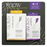 SNOW Dissolving Teeth Whitening Strips 4-in-1 – Miếng dán trắng răng tự tan 56 miếng (42 Extra Strength + 14 Purple)