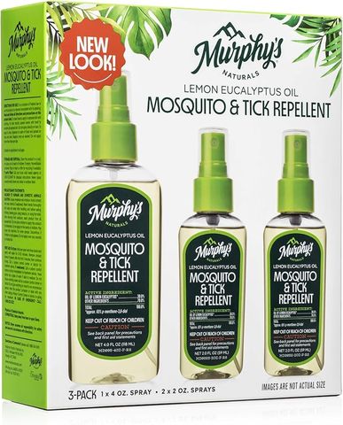 Xịt Chống Muỗi Murphy’s Naturals Lemon Eucalyptus Oil Mosquito & Tick Repellent – Bộ 3 Chai Từ Mỹ