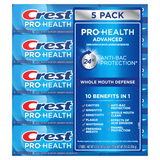 Kem đánh răng Crest Pro-Health Advanced Whole Mouth Defense 5 tuýp x 167g (Mỹ)