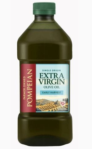 Dầu Ô Liu Extra Virgin Pompeian Single Origin Early Harvest 2L - Ép Lạnh Nguyên Chất, Nhập Khẩu Mỹ