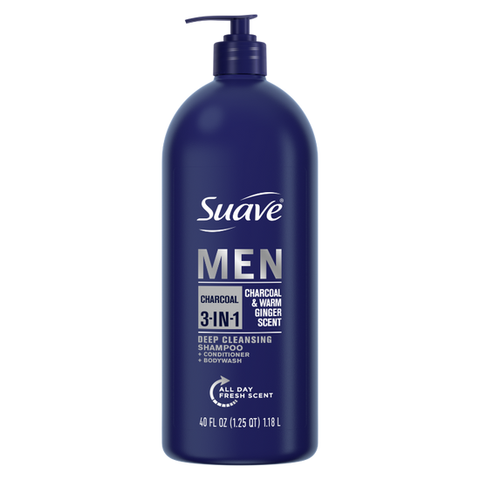 Dầu Gội, Xả và Tắm Suave Men 3in1 Citrus Cho Nam 1.18L (Bản Mỹ)