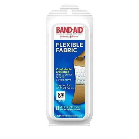 BAND-AID Flexible Fabric Travel Pack – Băng Cá Nhân Vải Co Giãn, Tiện Mang Theo, 8 Miếng
