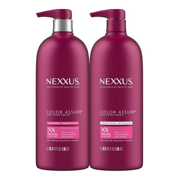 Bộ dầu gội & dầu xả Nexxus Color Assure 1L (32oz) Dành cho tóc nhuộm