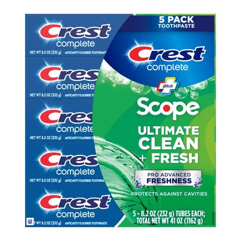 Kem đánh răng Crest Complete + Scope Ultimate Clean & Fresh 232g