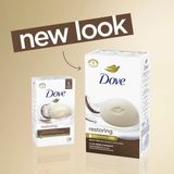 Xà Bông cục Dove Restoring Coconut – Da Mềm Mịn Ngay Từ Lần Tắm Đầu Tiên - Lốc 8 cục