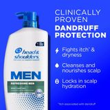 Dầu gội Head & Shoulders Men Refreshing Men 835ml – Sạch gàu, mát lạnh