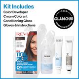 Thuốc Nhuộm Tóc Nâu Vàng Trung Tính Revlon 53 – Che Phủ Bạc 100% – Công Thức Thuần Chay, Không Ammonia