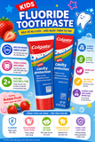 Kem đánh răng trẻ em từ 2 tuổi trở lên Colgate Mỹ – Hương trái cây bong bóng – Bảo vệ chống sâu răng