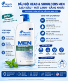 Dầu gội Head & Shoulders Men Refreshing Men 835ml – Sạch gàu, mát lạnh