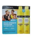 Bộ 2 Xịt Chống Nắng Neutrogena SPF 60+ Beach Defense – Chống Nước & Mồ Hôi, Dành Cho Cả Gia Đình