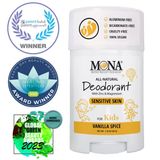 Thanh lăn khử mùi MONA 100% tự nhiên, không ố áo cho trẻ em & thanh thiếu niên Sz mini [Mỹ]