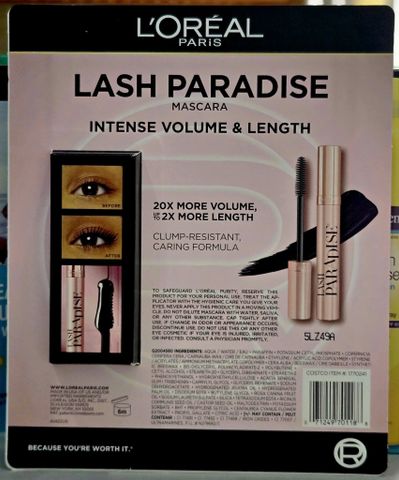Mascara L’Oréal Lash Paradise – Dày & Dài Mi Tức Thì, Không Vón, Không Lem