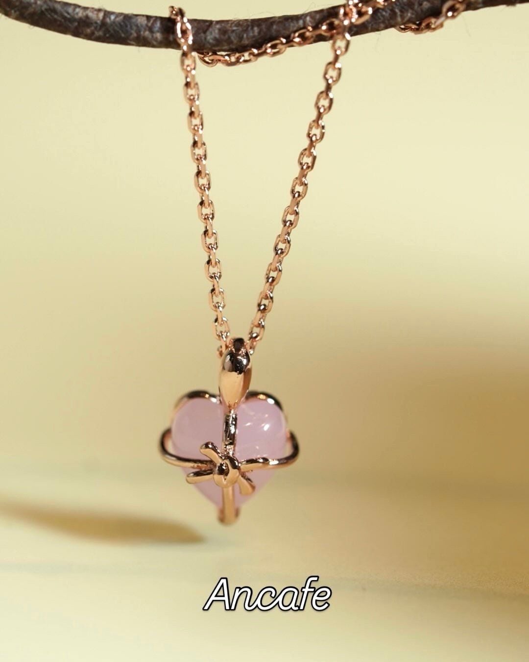 [ancafe-accessories] Dây chuyền NL520K-016-VH-TIM HỒNG