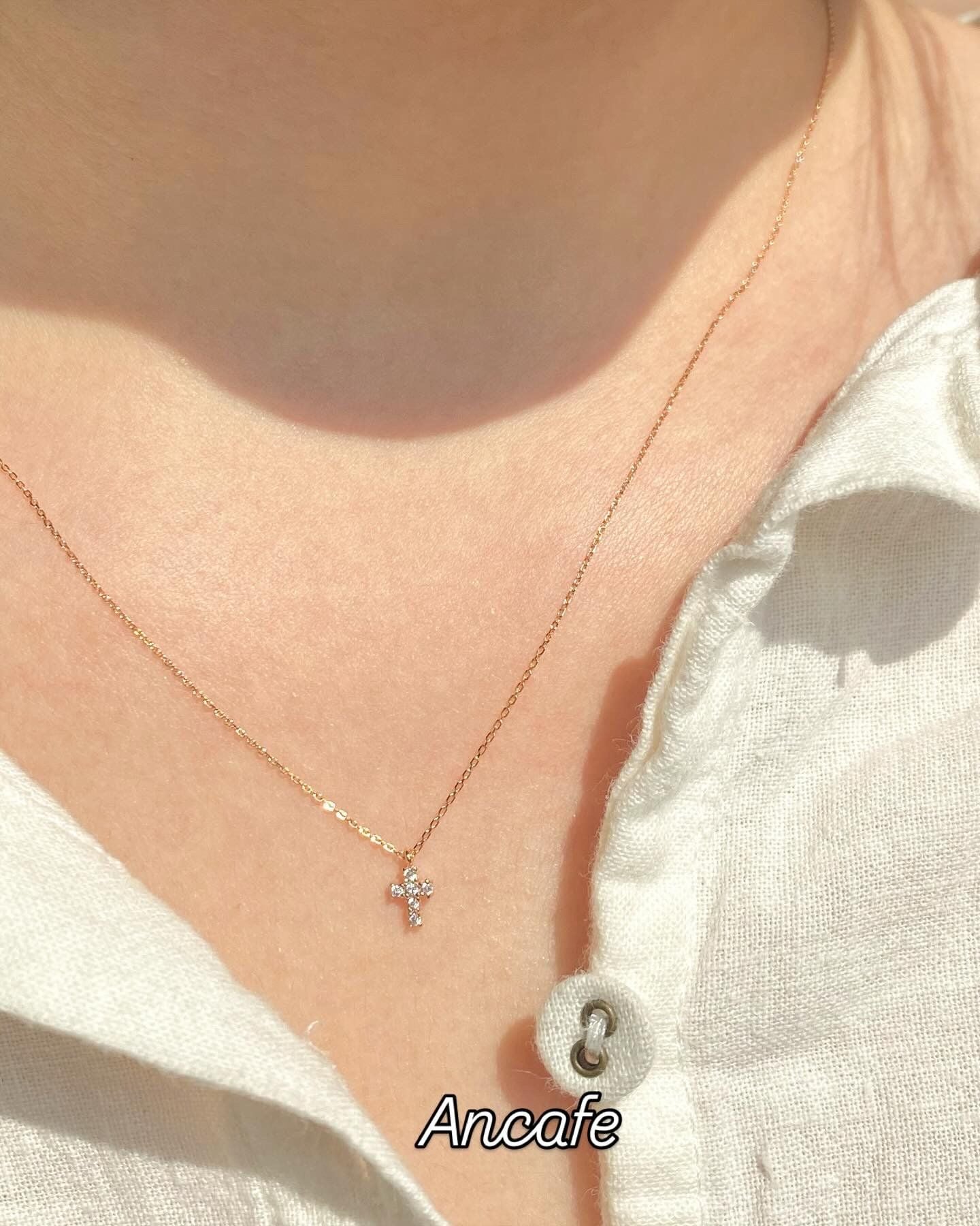 [ancafe-accessories] Dây chuyền NL450K-026-VH-SỢI DÀY