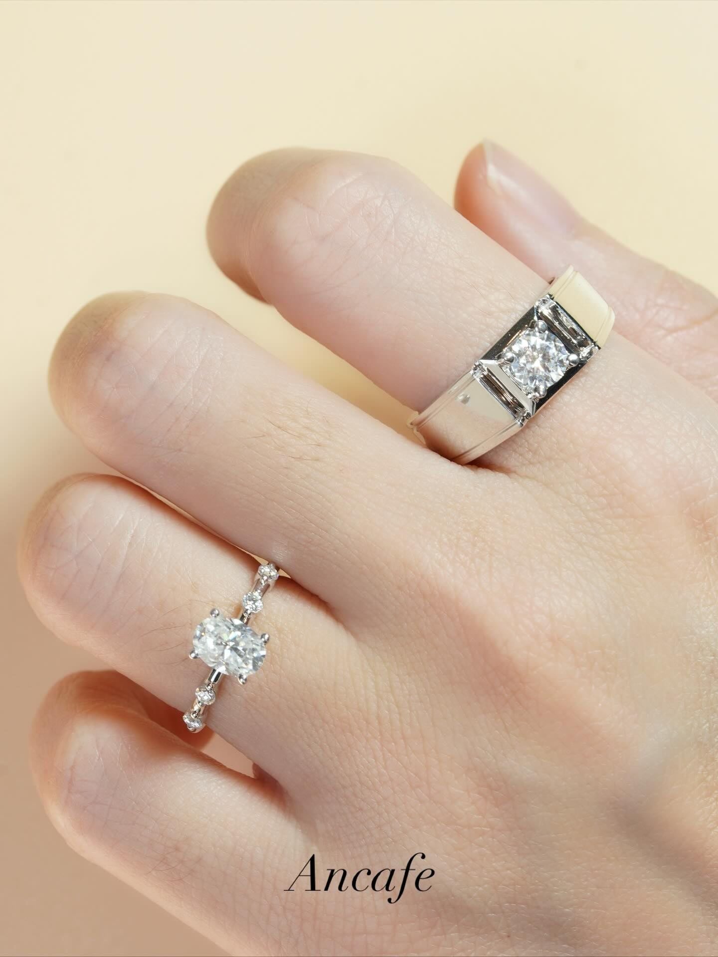 Nhẫn đôi nam nữ - Ancafe Harmony - 62