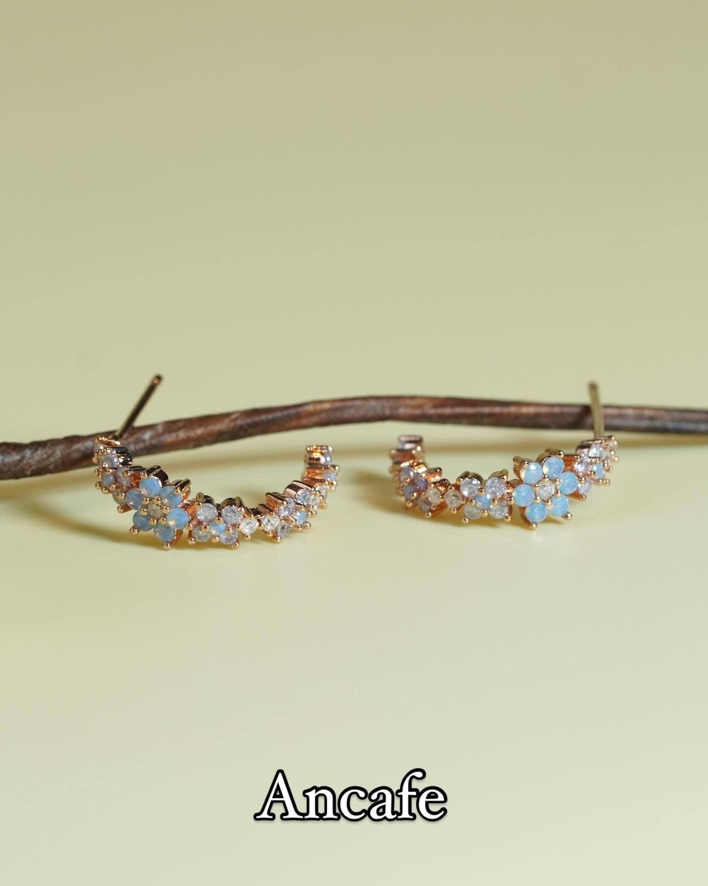 [ancafe-accessories] Hoa tai ER320K-016-DA XANH