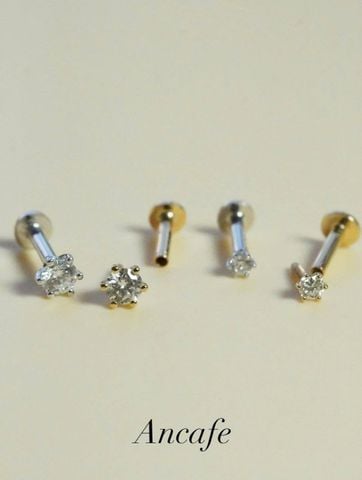  [ancafe.shop] Hoa tai kim cương lab 3li vàng 14k 