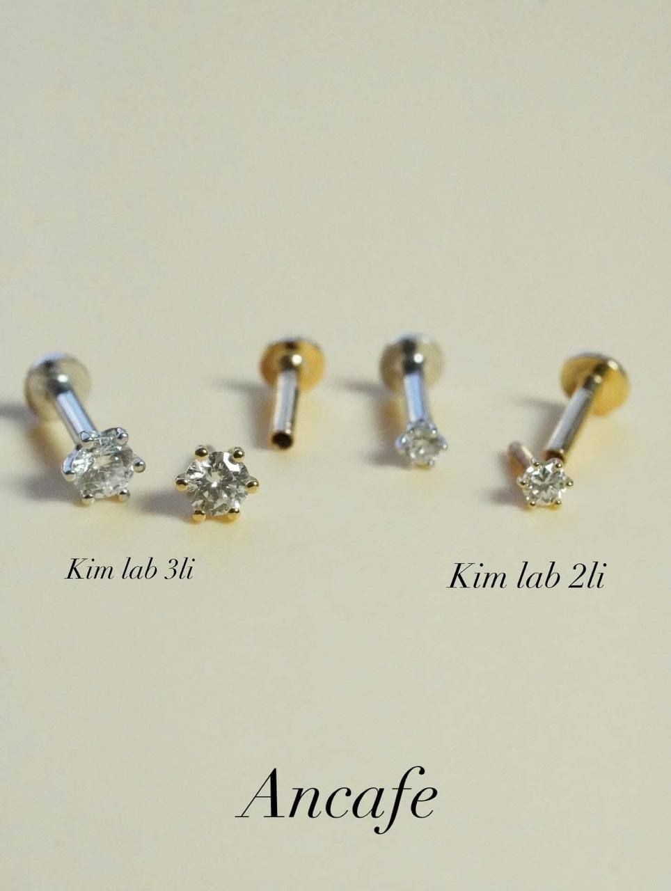 [ancafe.shop] Hoa tai kim cương lab 3li vàng 14k
